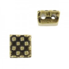 Cymbal ™ DQ metal bead substitute Parasporo for Tila beads - Antique bronze